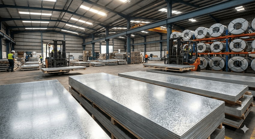 Distribuidor de chapas galvanizadas no ABC: onde comprar com o melhor custo-benefício